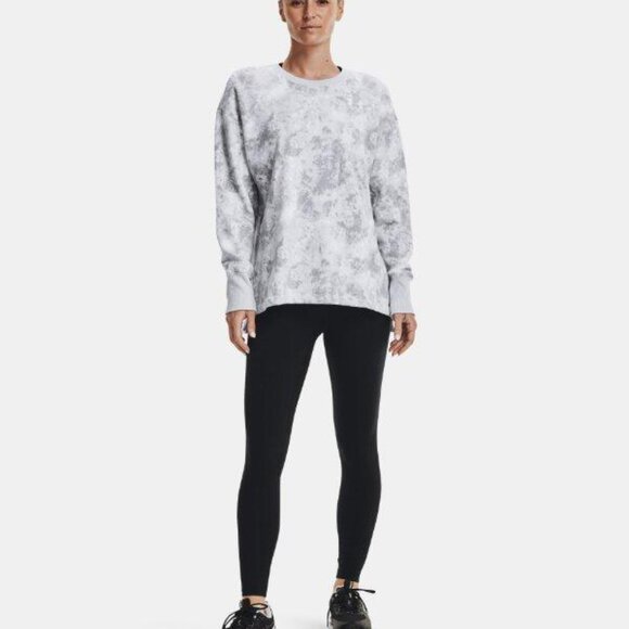 Under Armour UA Women's Rival Fleece Oversized Printed Crew Pullover Small NWT - Picture 5 of 7